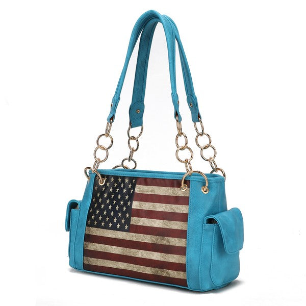 Liberty Shoulder Bag with Flag