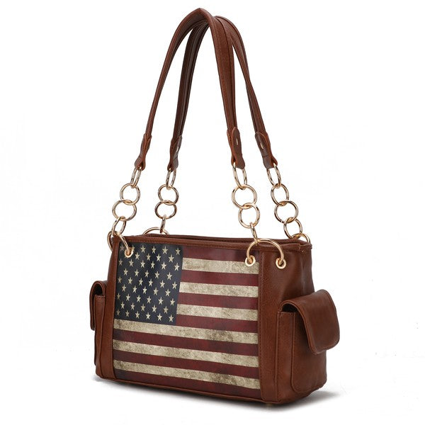 Liberty Shoulder Bag with Flag