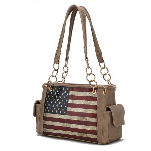 Liberty Shoulder Bag with Flag
