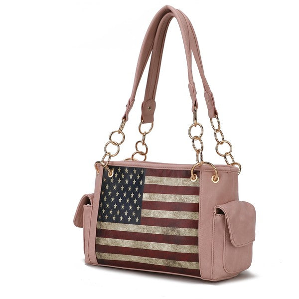 Liberty Shoulder Bag with Flag