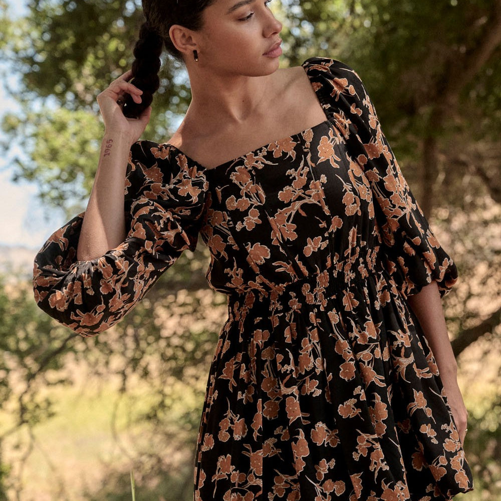 Autumn-Whispers-Square-Neck-Floral-Mini-Dress-Black-Rust-Floral-Avah