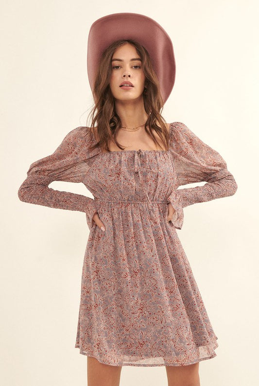 Azure-Elegance-Floral-Square-Neck-Mini-Dress-Blue-Ash-Avah
