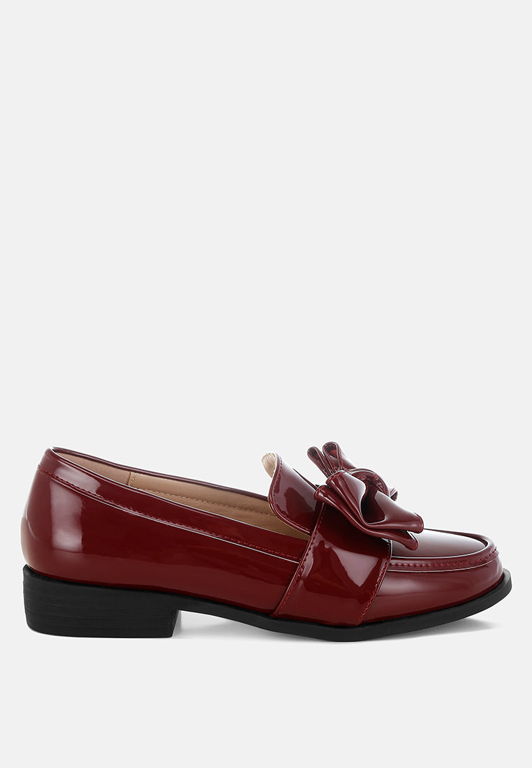 ARAMINTA Classic Chunky Bow Loafers-0