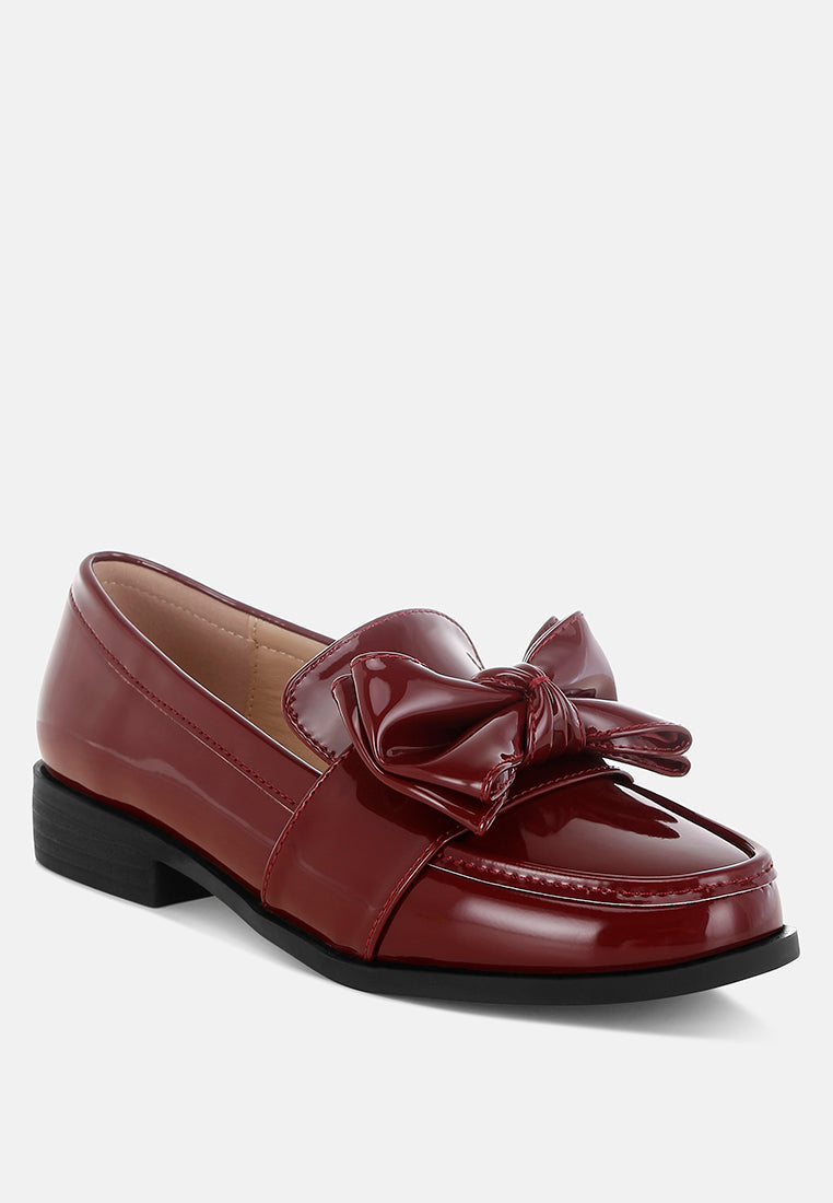 ARAMINTA Classic Chunky Bow Loafers-1