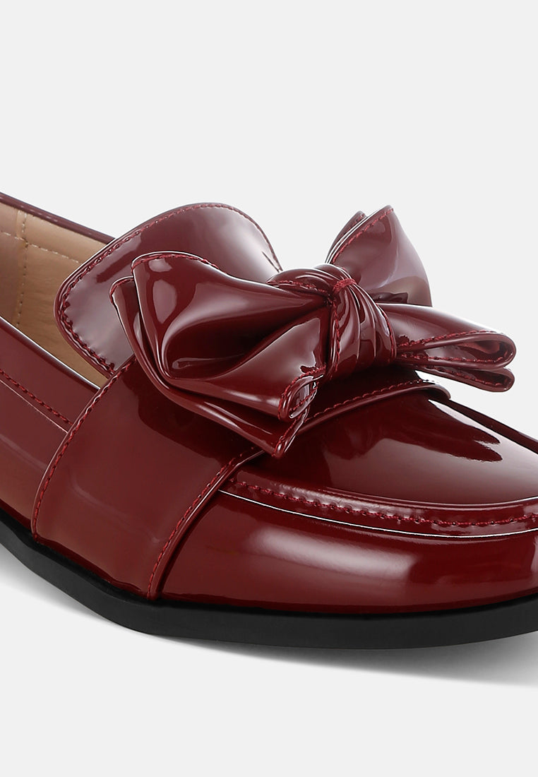 ARAMINTA Classic Chunky Bow Loafers-3