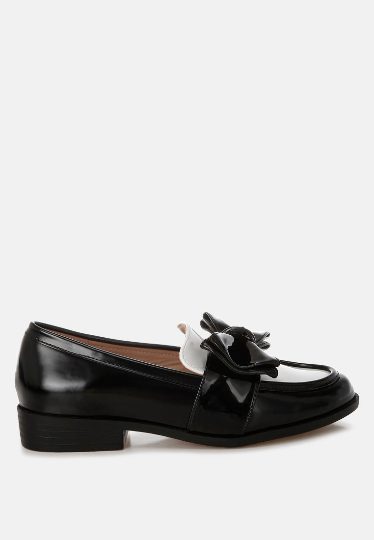 ARAMINTA Classic Chunky Bow Loafers-5