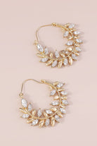 Crystal-Leaf-Round-Hoop-Earrings-Gold-Rhinestone-AVAH
