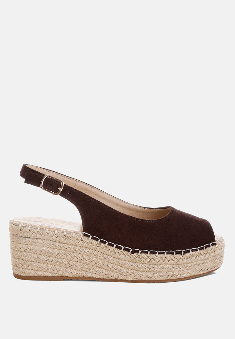 Georna Peep-Toe Espadrille Wedges-0
