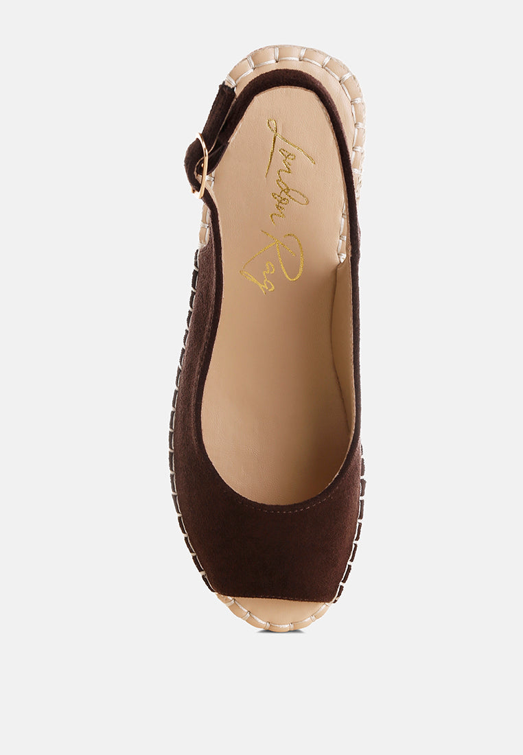Georna Peep-Toe Espadrille Wedges-4