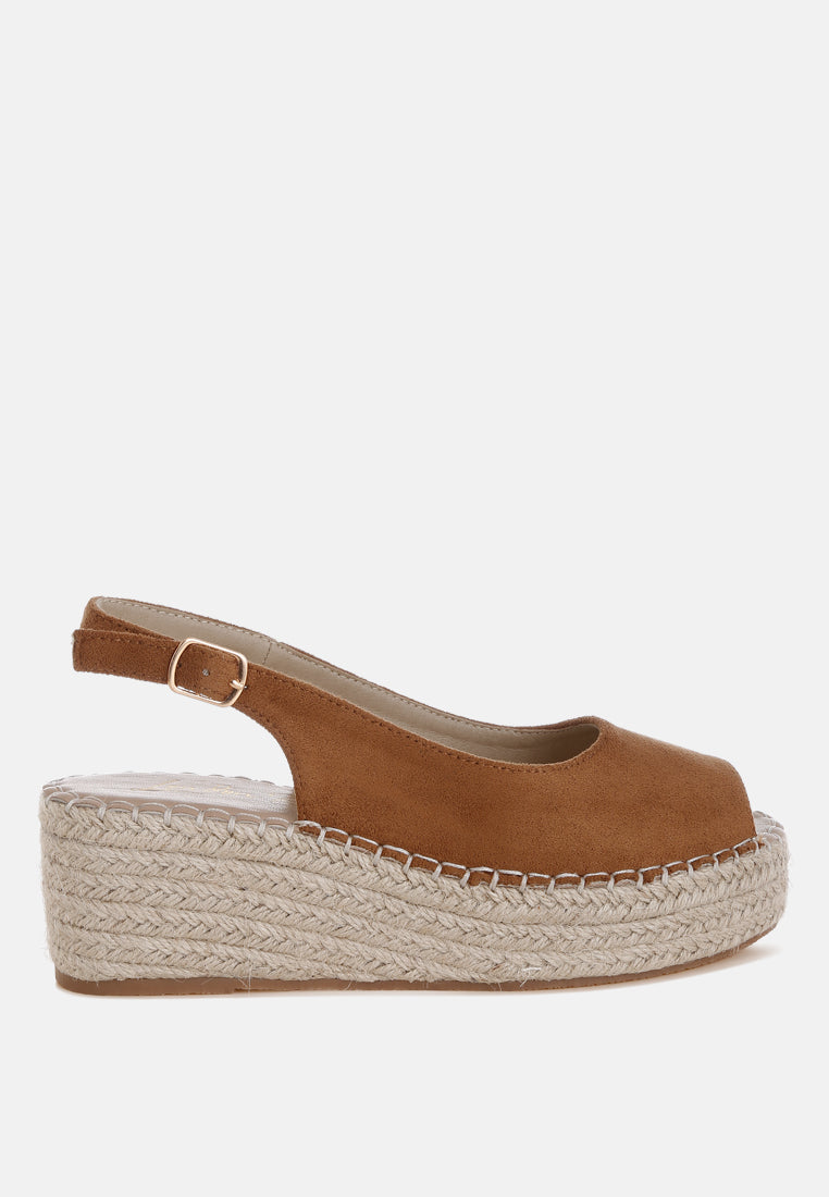 Georna Peep-Toe Espadrille Wedges-5