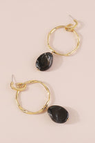 Gold-Hoop-with-Stone-Dangle-Earrings-Black-AVAH