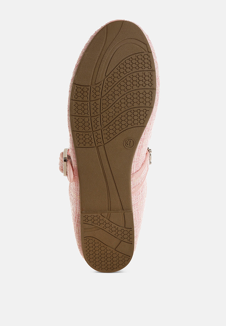 Noyama Charms Embellished Tweed Mary Janes-4