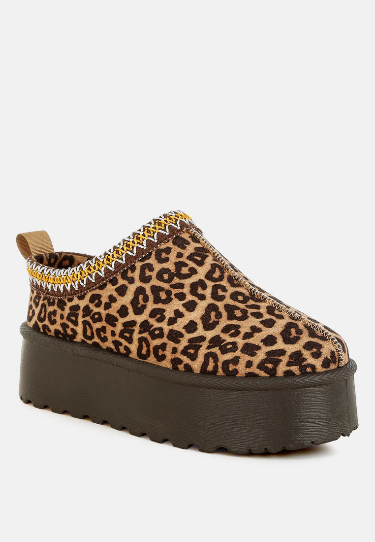 Ottawa Leopard Print Platform Classic Slip Ons-1