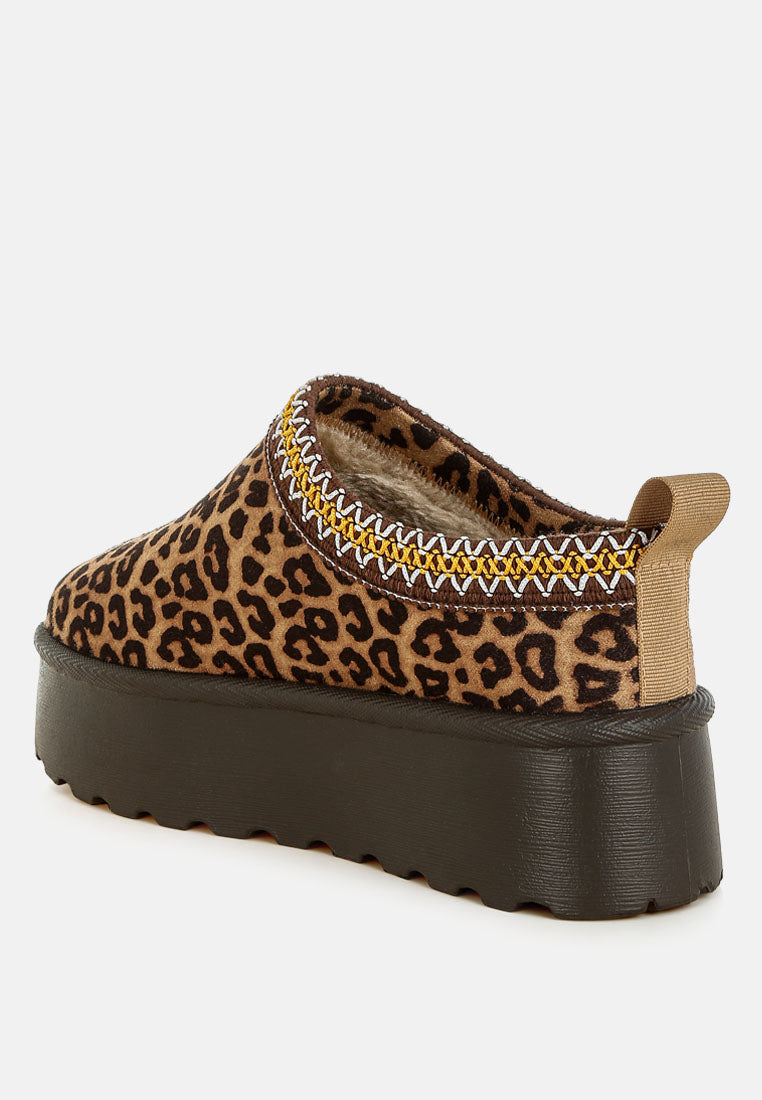 Ottawa Leopard Print Platform Classic Slip Ons-2