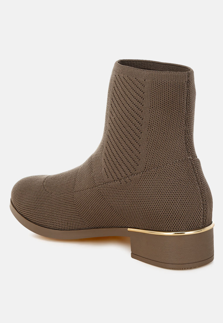 Rosamund Knitted Sock Boots-3