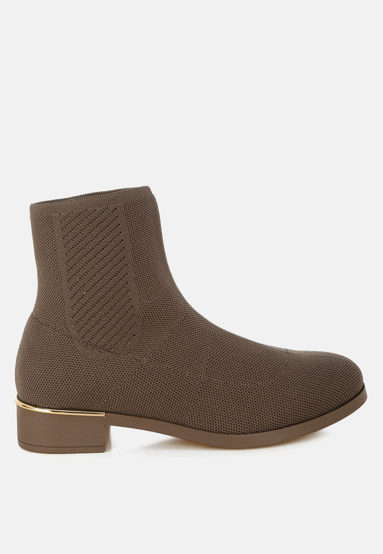 Rosamund Knitted Sock Boots-0