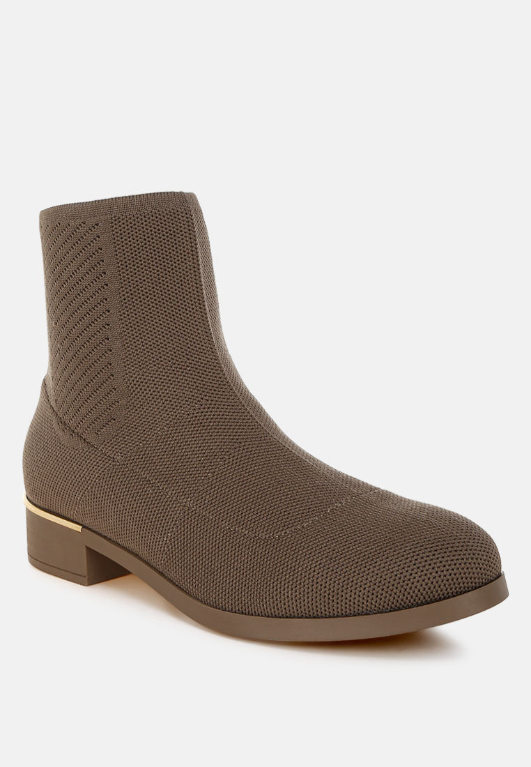 Rosamund Knitted Sock Boots-2