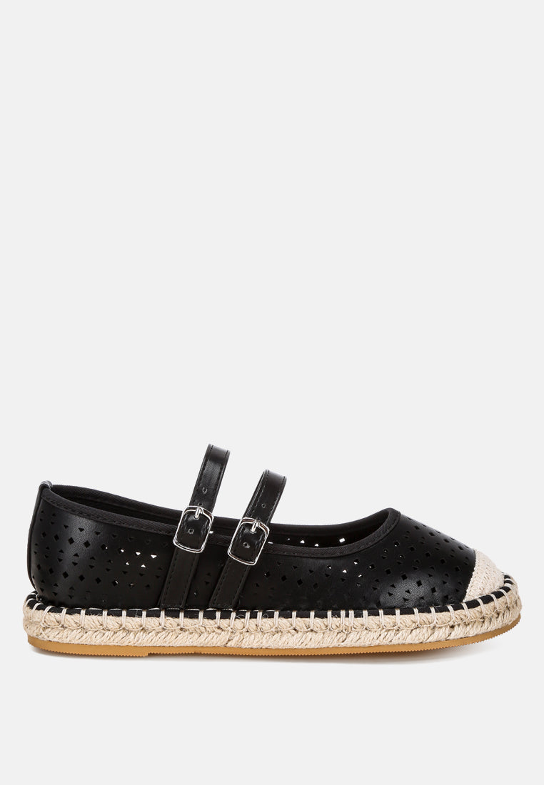 Noori Woven Dual Buckle Sandals-5