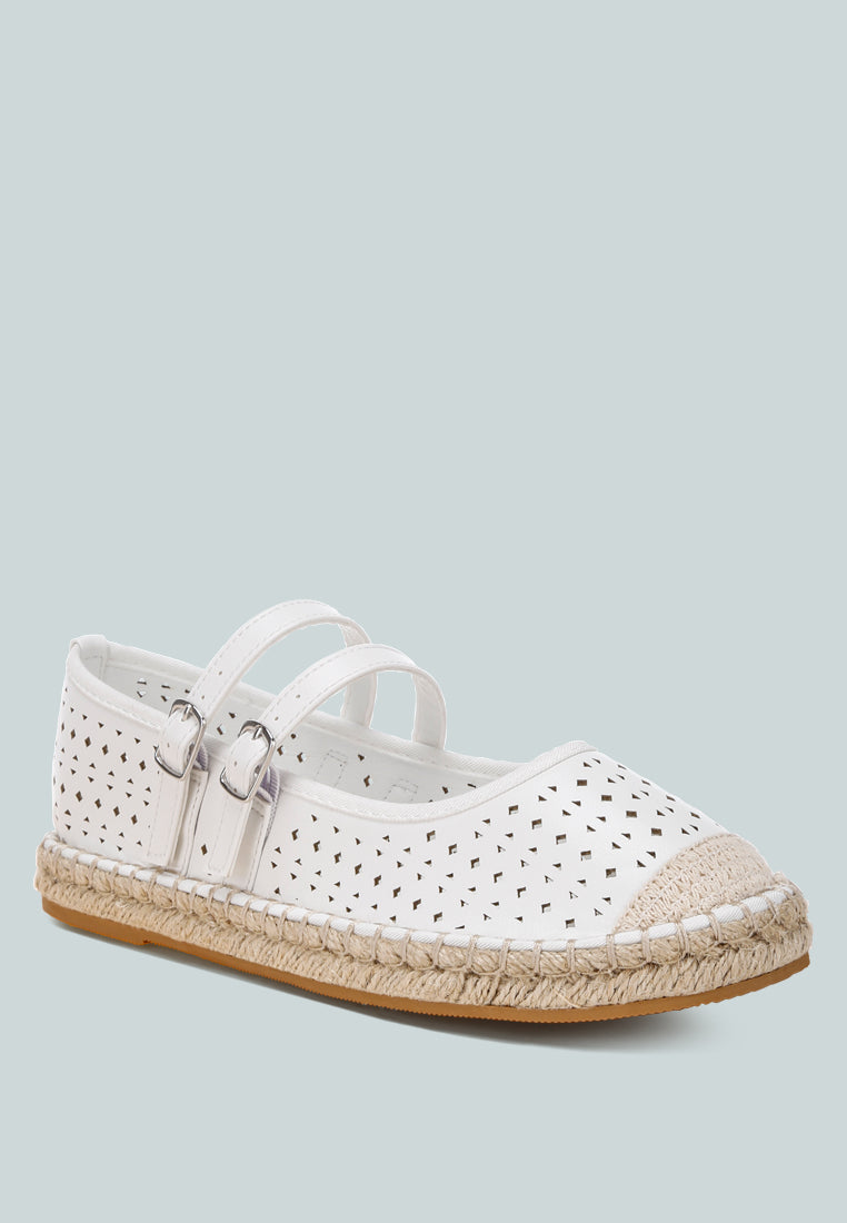 Noori Woven Dual Buckle Sandals-2