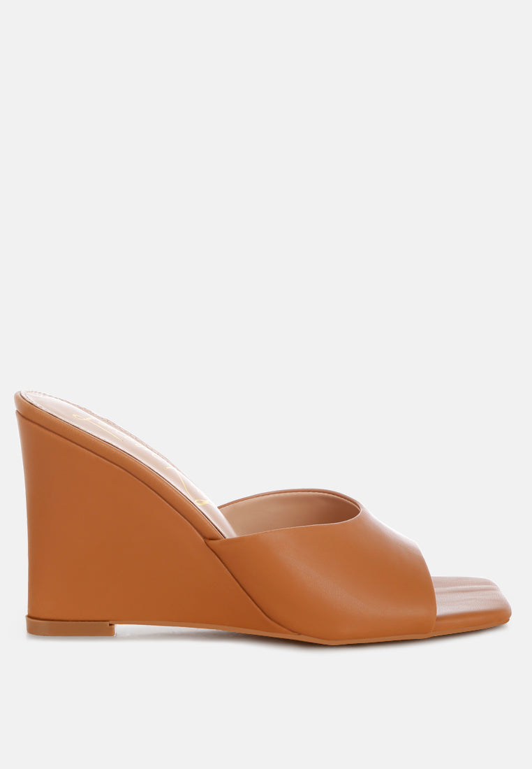 Shiloy Recycled Faux Leather Wedge Sandals-6