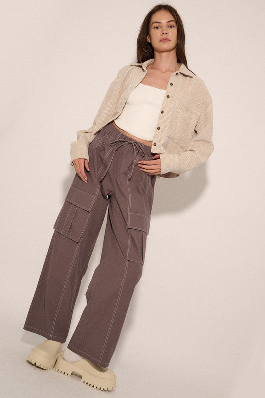 Timeless-Corduroy-Raw-Edge-Pocket-Shirt-Cream-Avah