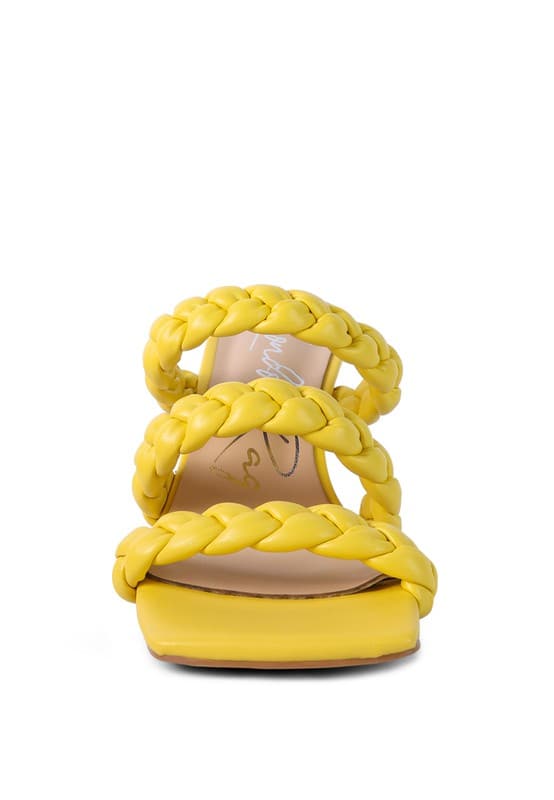 The high bae pointed heel braided sandals are a great choice for your next adventure. These square toed sandals feature 3 rich faux leather braided straps on the mid rise heel, making them comfortable and trendy. With delightful color options to choose from, you can take these beauties anywhere! Avah Couture