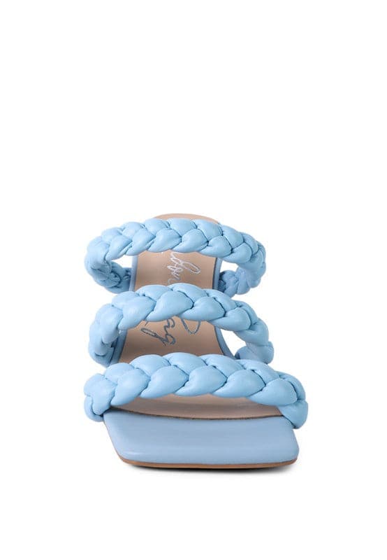 The high bae pointed heel braided sandals are a great choice for your next adventure. These square toed sandals feature 3 rich faux leather braided straps on the mid rise heel, making them comfortable and trendy. With delightful color options to choose from, you can take these beauties anywhere! Avah Couture