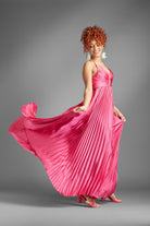 AVAH-Dreaming-a-Dream-Bright-Pink-Pleated-Maxi-Dress