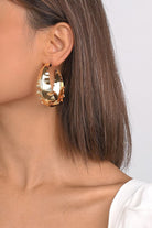 AVAH-Large Round Gold Hoop Earrings