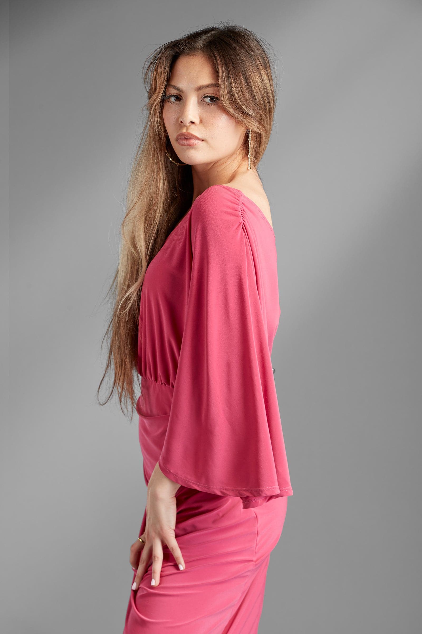 AVAH-Nina's-Dream-One-Shoulder-Draped-Pink-Mini-Dress