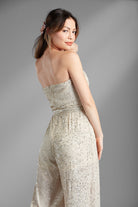 Rhinestone Long Tassel Drop Earrings-Gold-AVAH