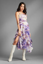 AVAH-Starlyn-Purple-Asymmetrical-Abstract-Midi-Dress