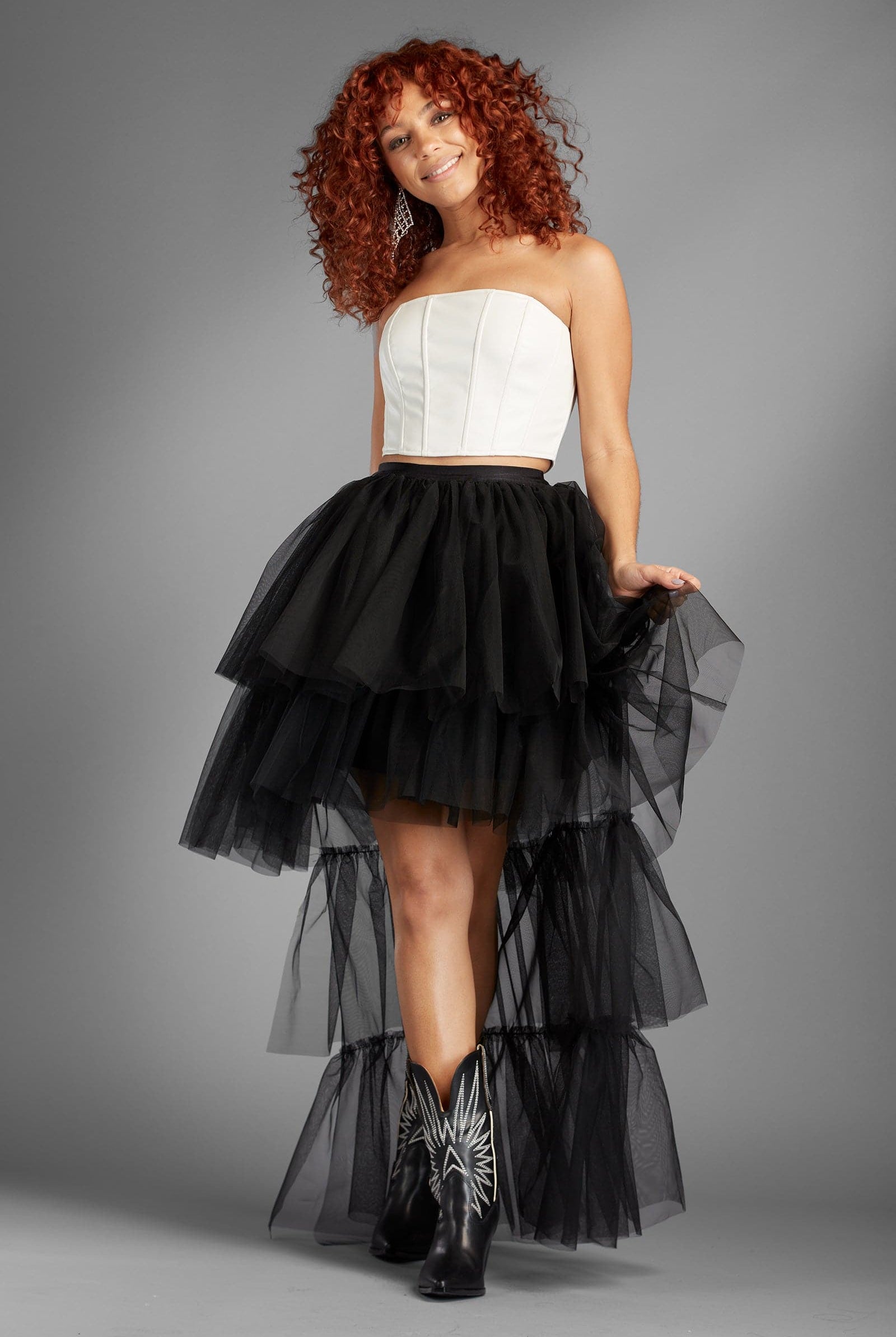 White Sands Vegan Leather Tube Top-AVAH