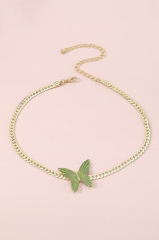 Cuban-Link-Chain-Choker-Necklace-Gold-AVAH