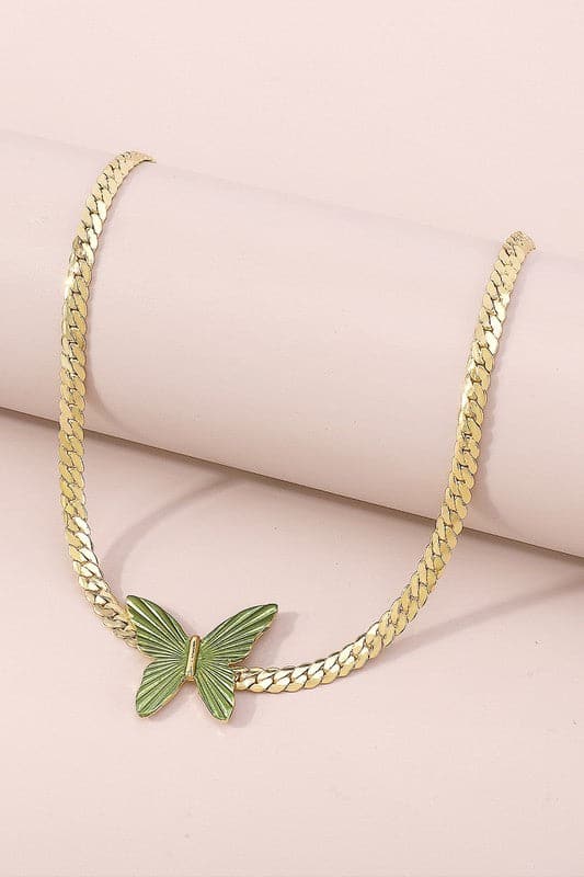 Cuban-Link-Chain-Choker-Necklace-Gold-AVAH