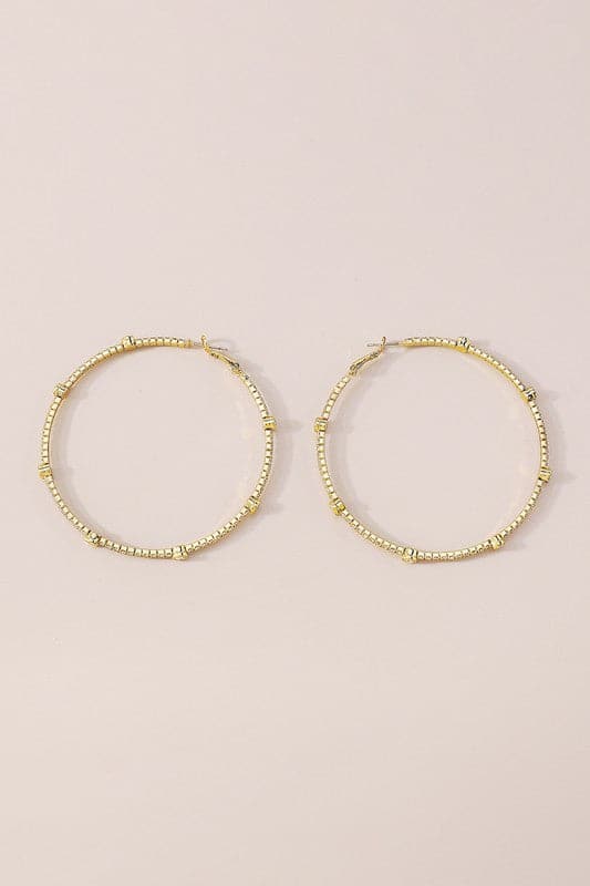 AVAH-Rhinestone Hoop Earrings