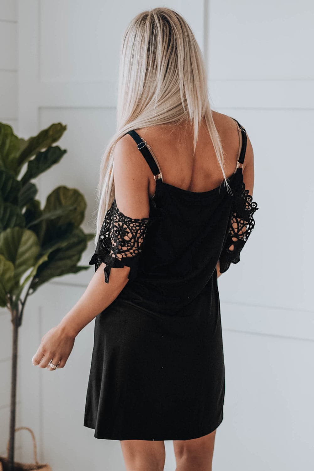 Sahara Black Lace Dress - AVAH
