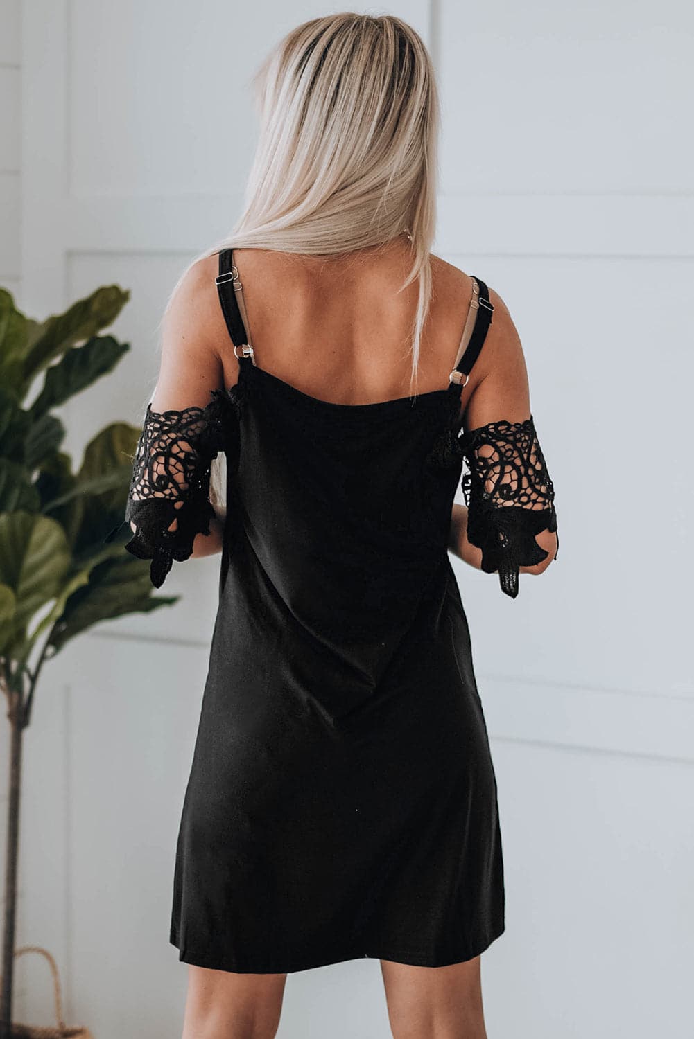Sahara Black Lace Dress - AVAH