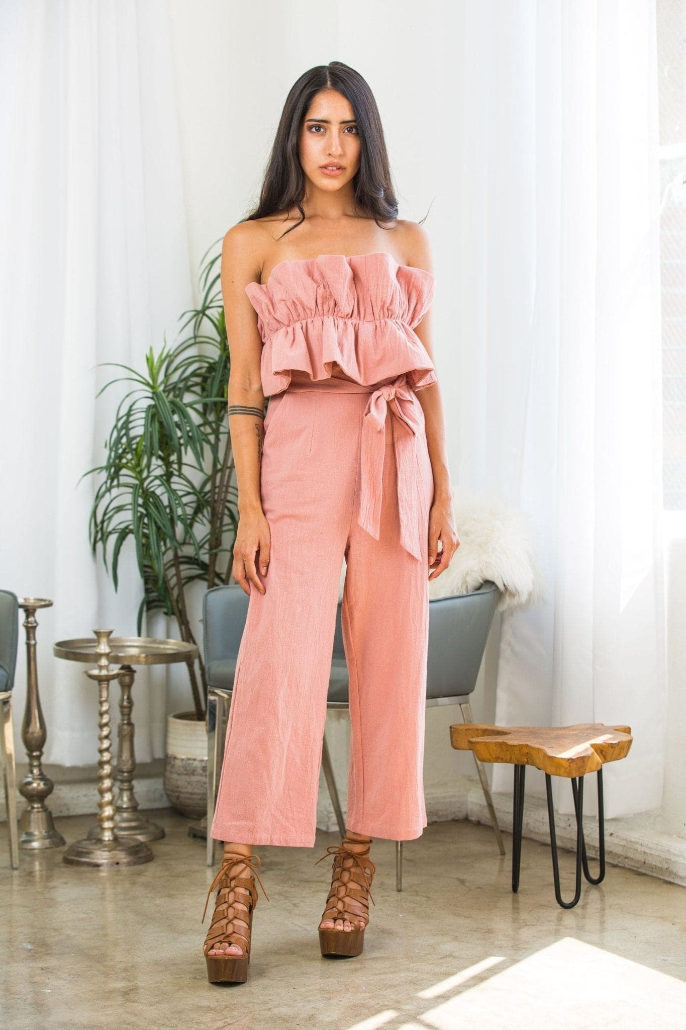@__ParisaRose Chic Pink Jumpsuit - Avah Couture