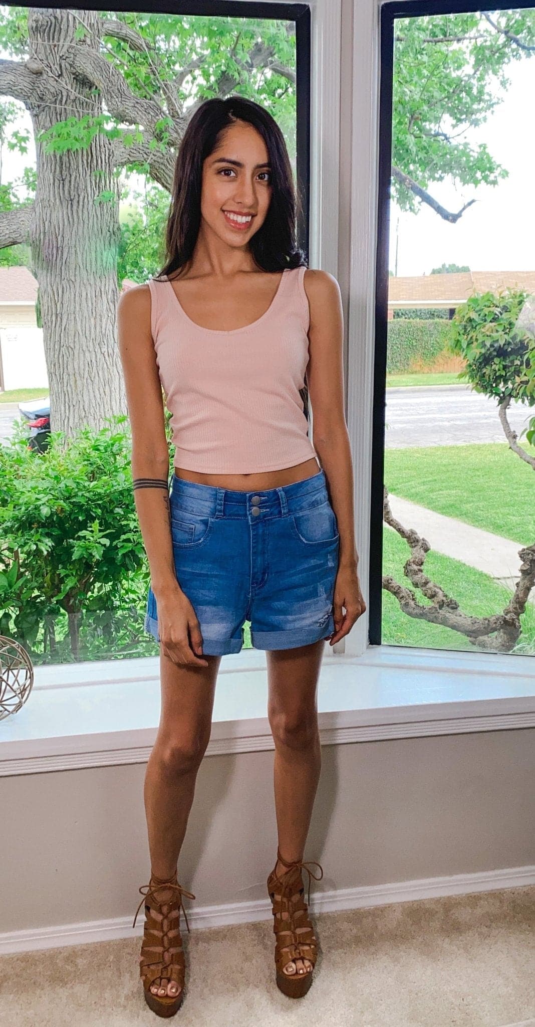 Danielle Ribbed Sweater Tank - Soft Pink -AVAH