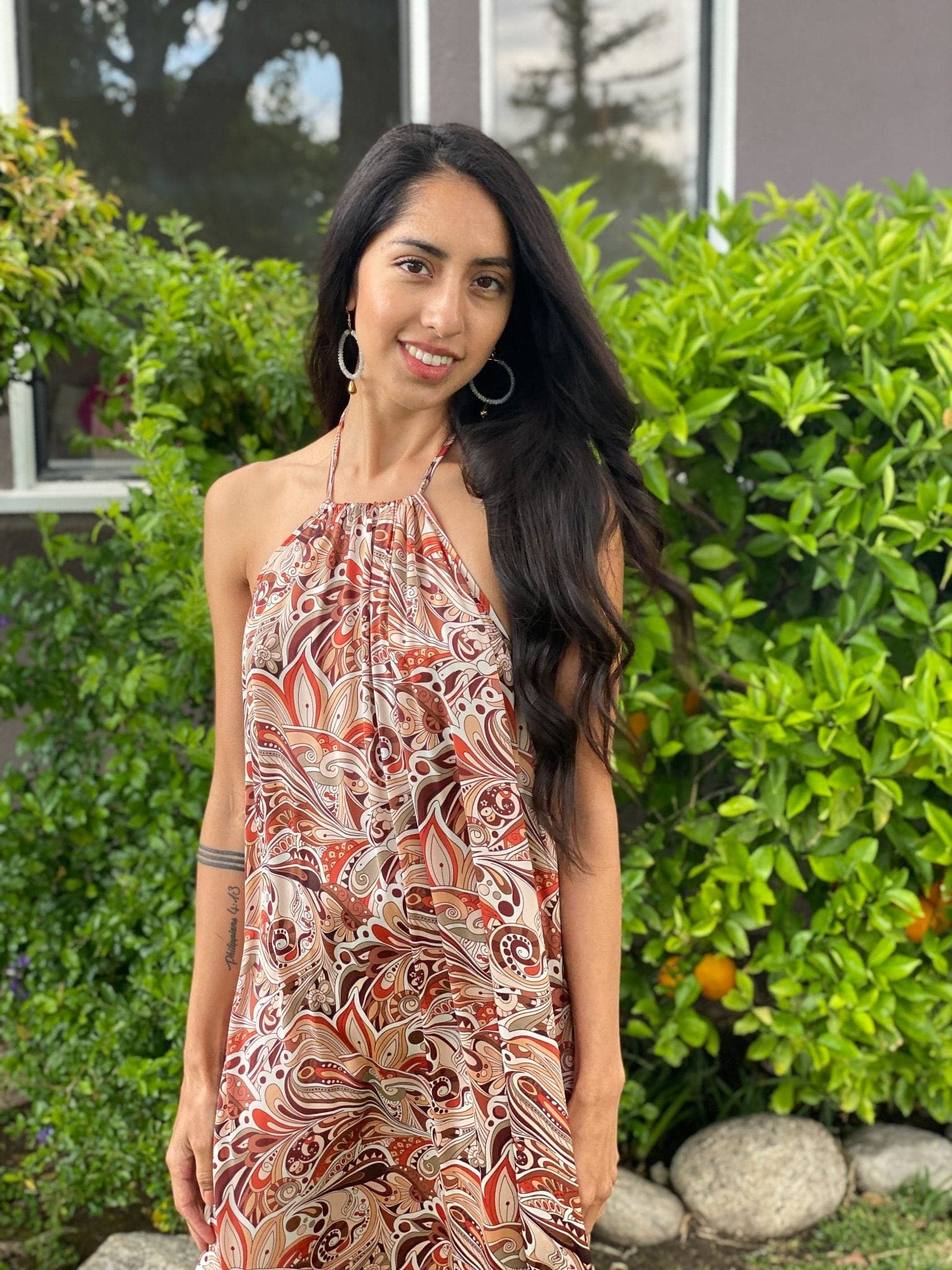 Kona Halterneck Maxi Dress - Multi - AVAH