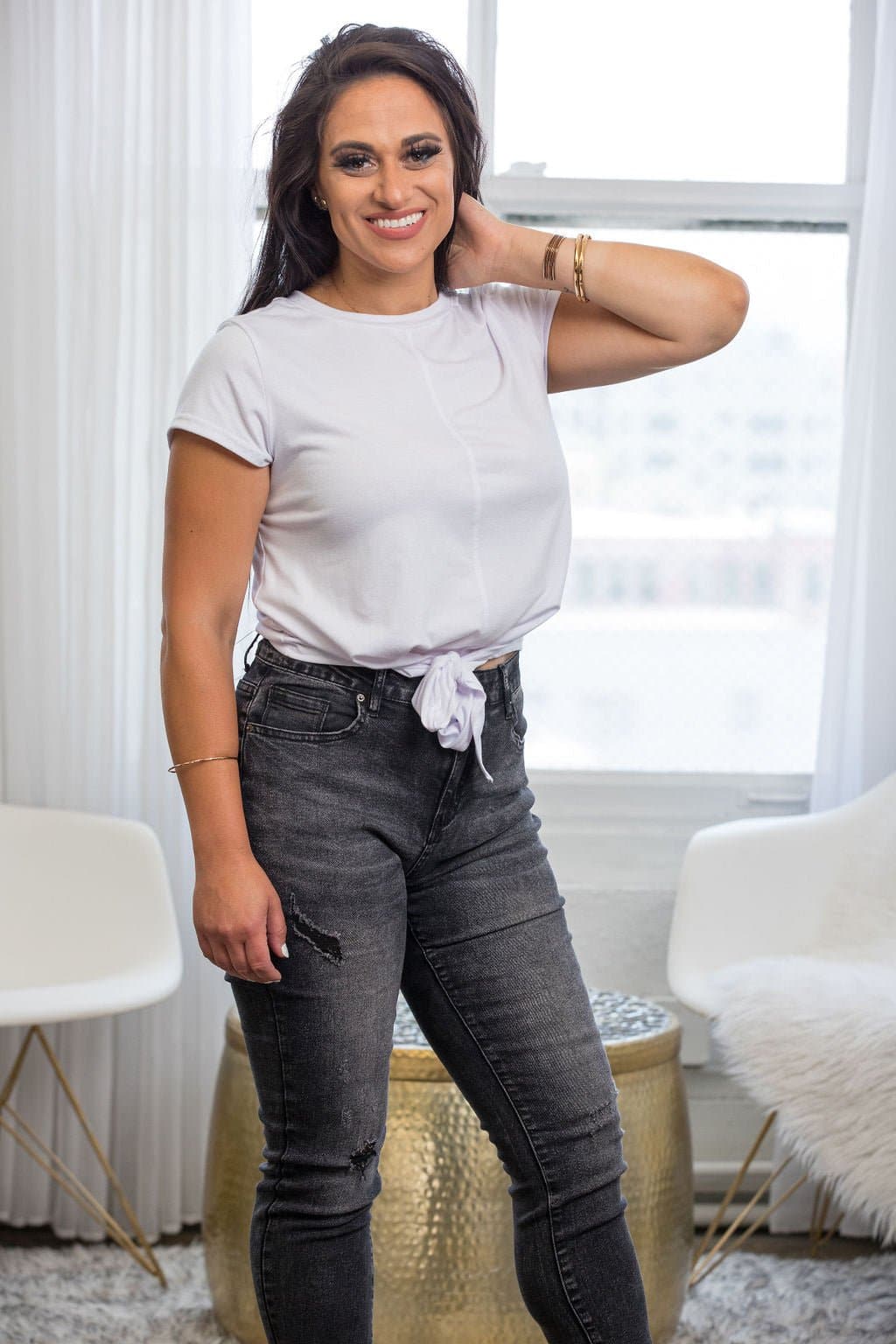 Not So Basic White Tee - AVAH