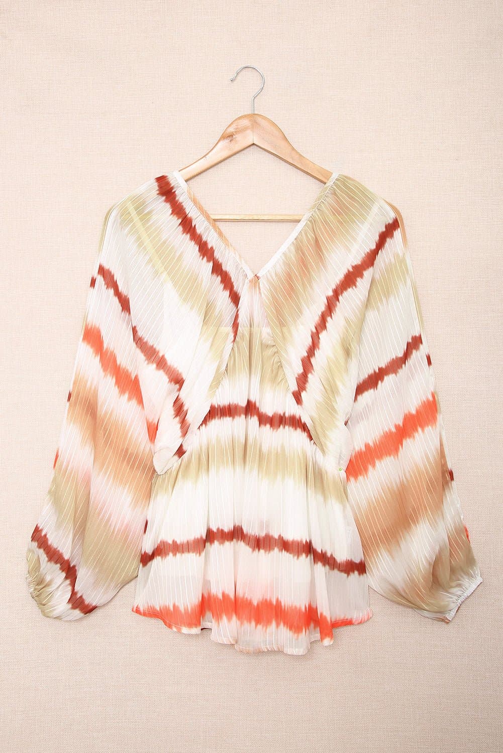 Sedona Babydoll Bubble Sleeve Top - White - AVAH