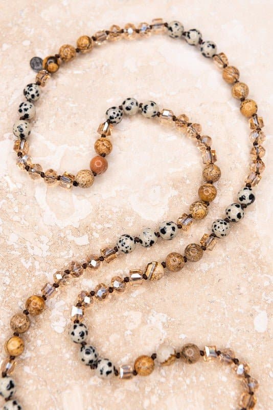 Unique Grace Teardrop Stone Necklace - AVAH