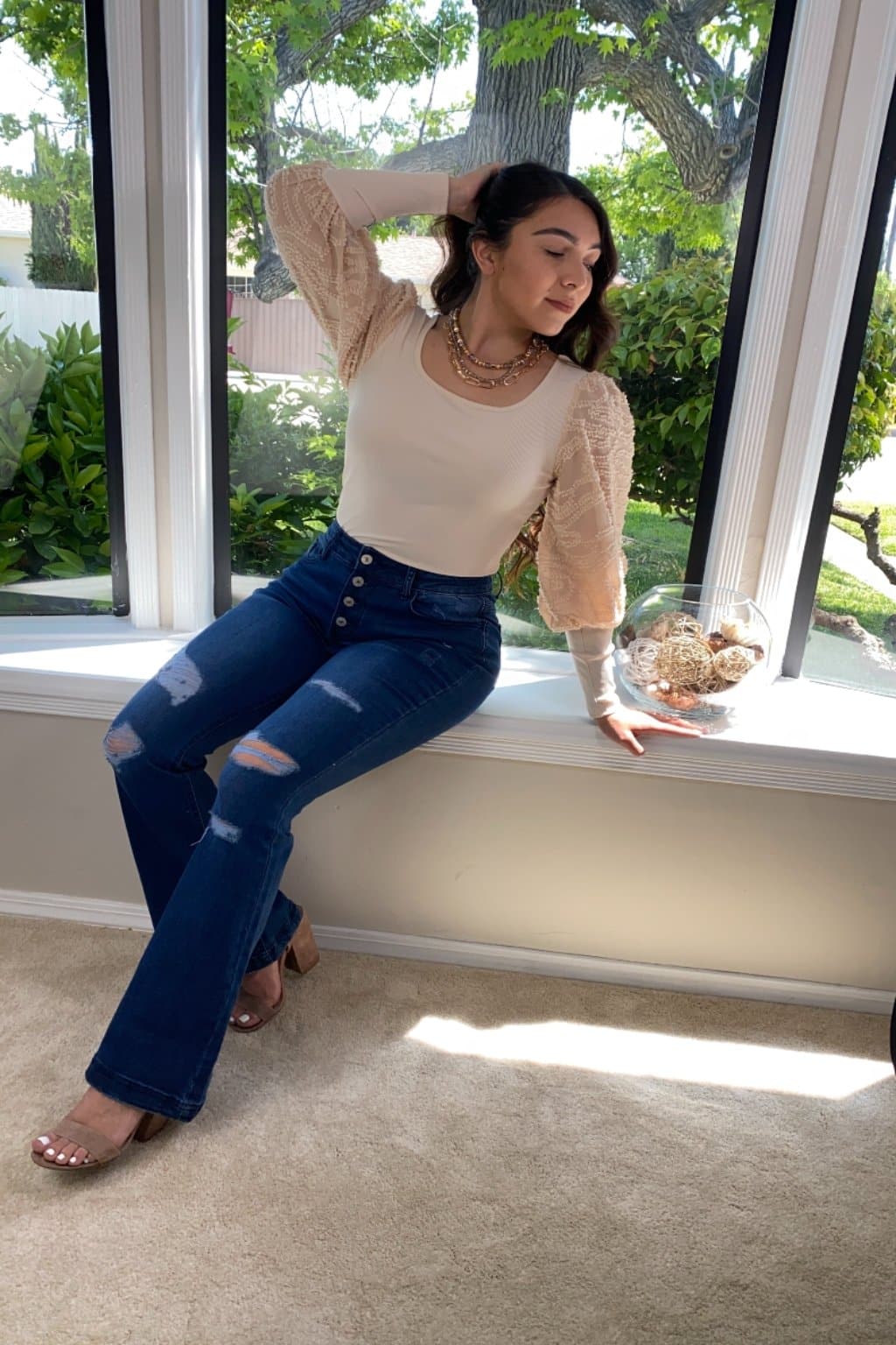 Verona Puffed Sleeve Bodysuit - AVAH