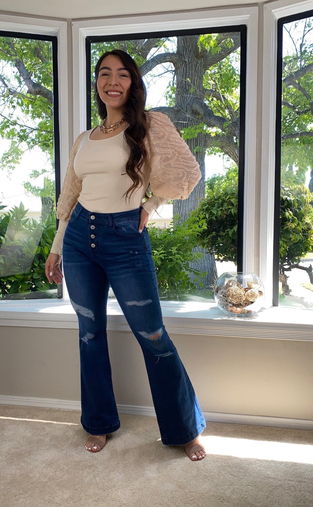 Verona Puffed Sleeve Bodysuit - AVAH