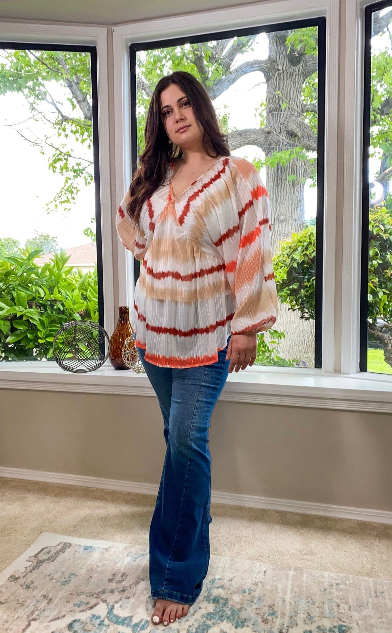 Vintage Chic High Waist Flare Jeans