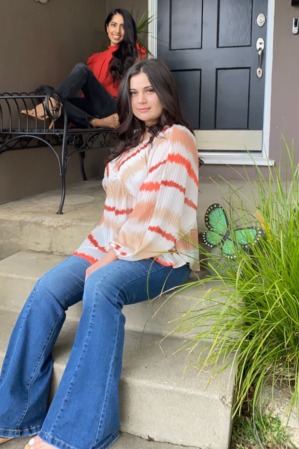 Vintage Chic High Waist Flare Jeans