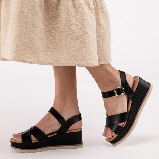 Contemporary Chic Wedge Sandals