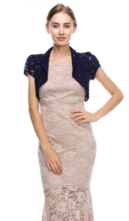 Dazzling Nights Lace Bolero Jacket